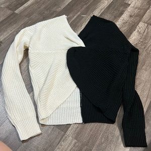 2 color sweater